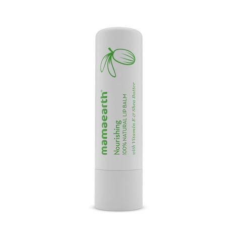 mamaearth nourishing 100% natural lip balm with vitamin e and shea butter - 4 g