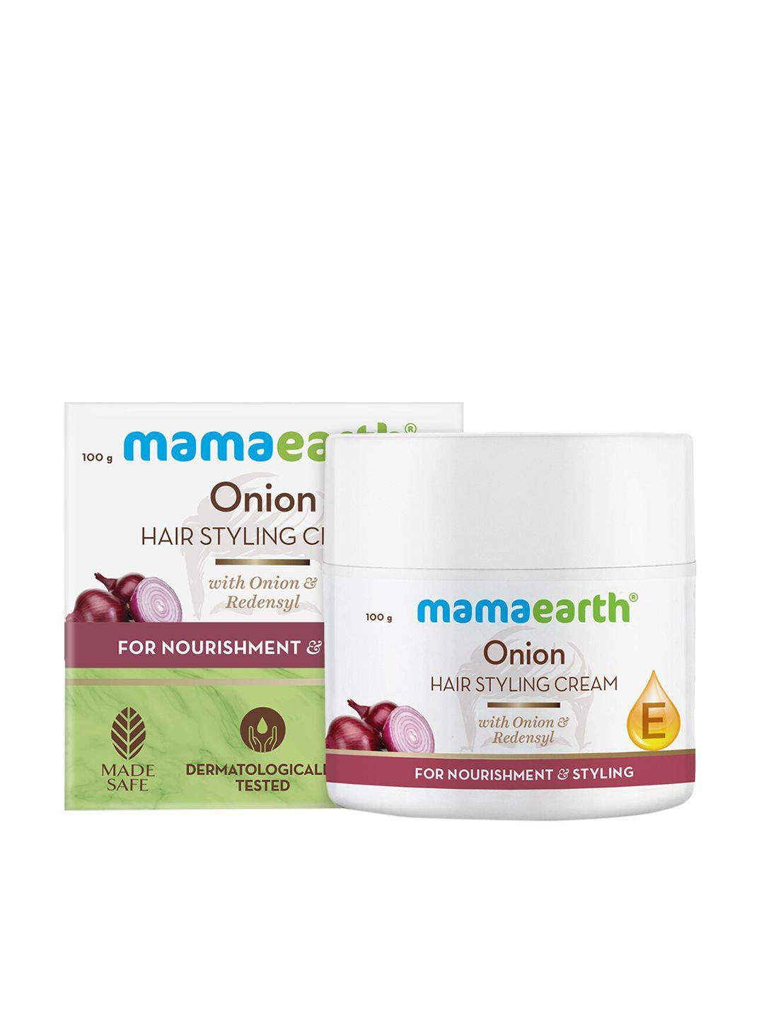 mamaearth onion hair styling cream with redensyl 100 g