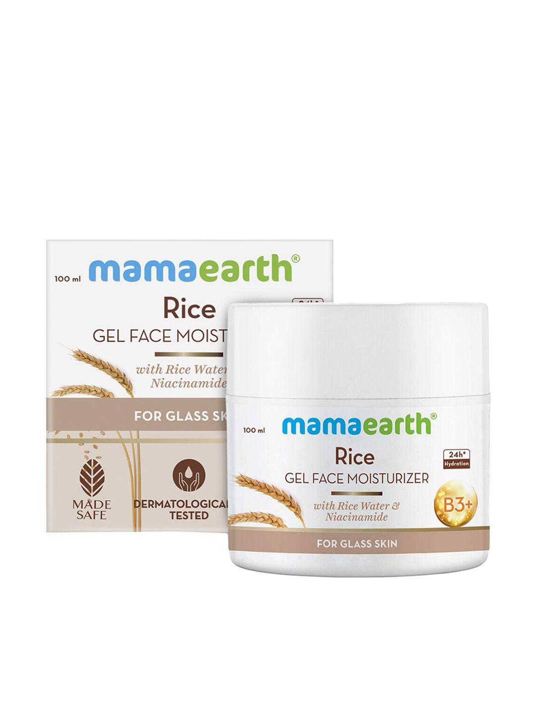 mamaearth rice gel face moisturizer with rice water & niacinamide 100 ml