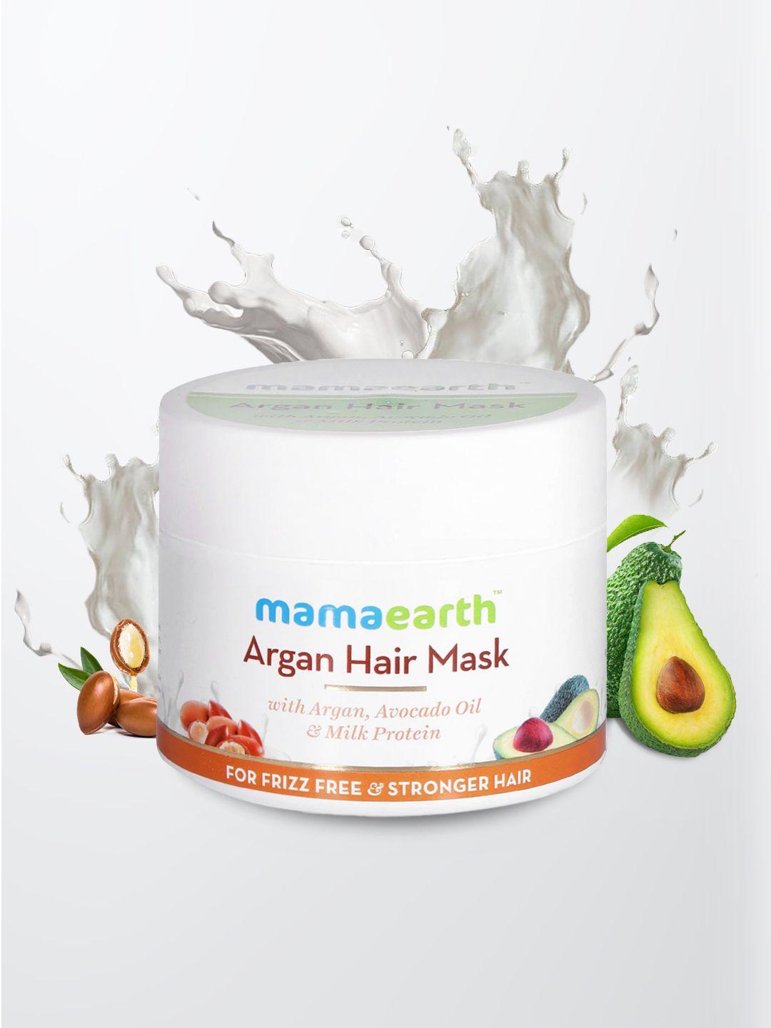 mamaearth sustainable argan oil hair mask with avocado oil & milk protein 200ml