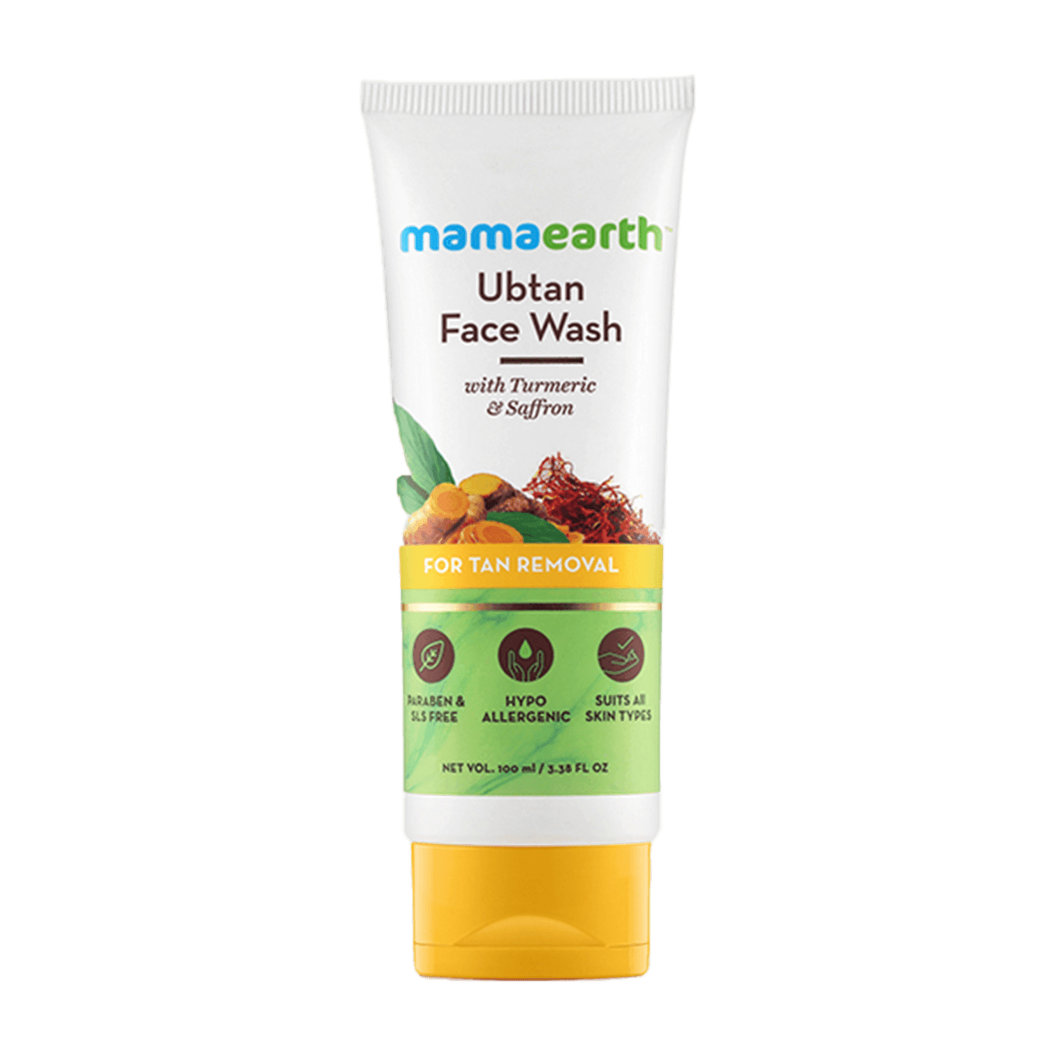mamaearth ubtan facewash for tan removal (100ml)