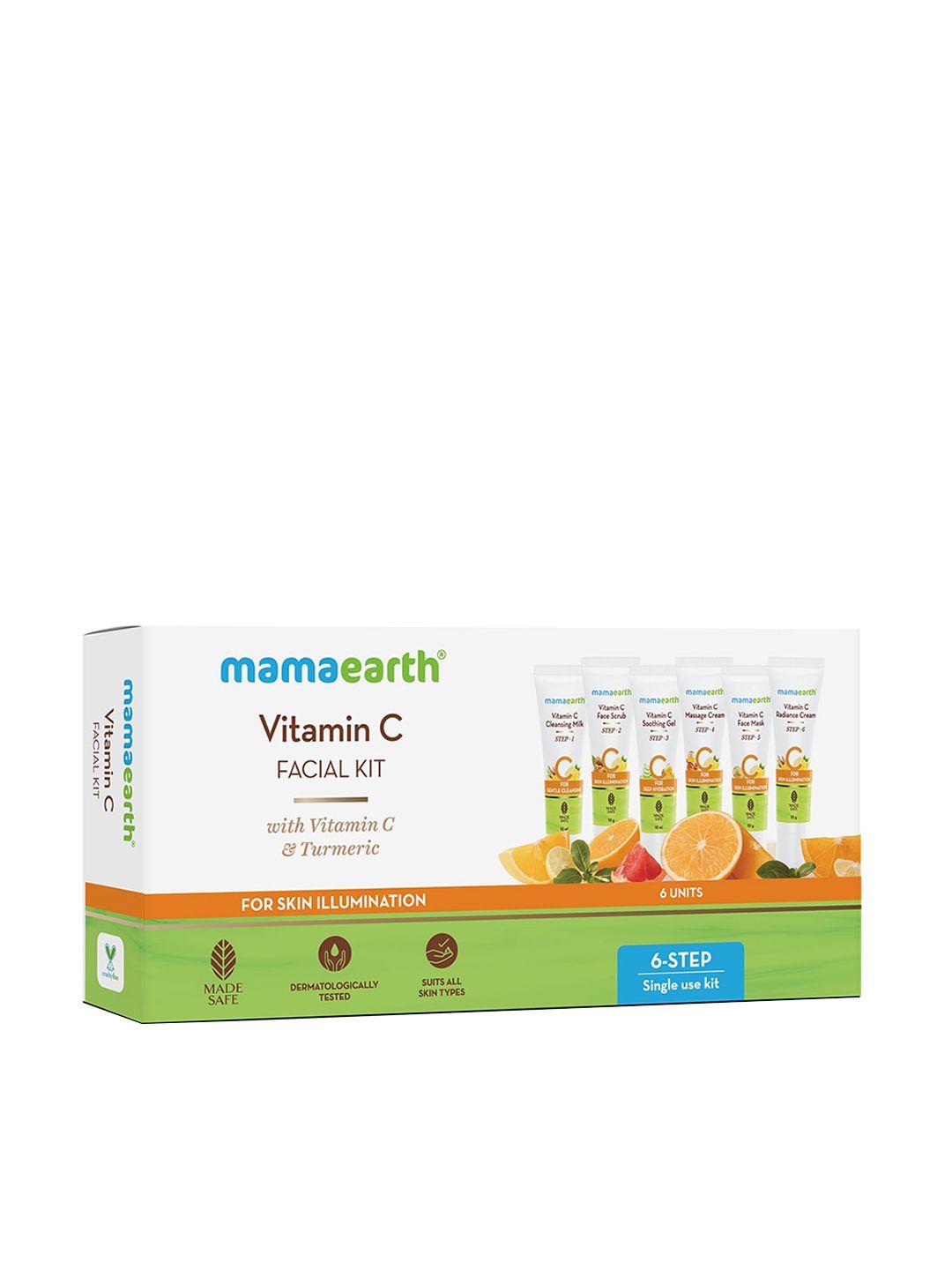 mamaearth white vitamin c & turmeric facial kit