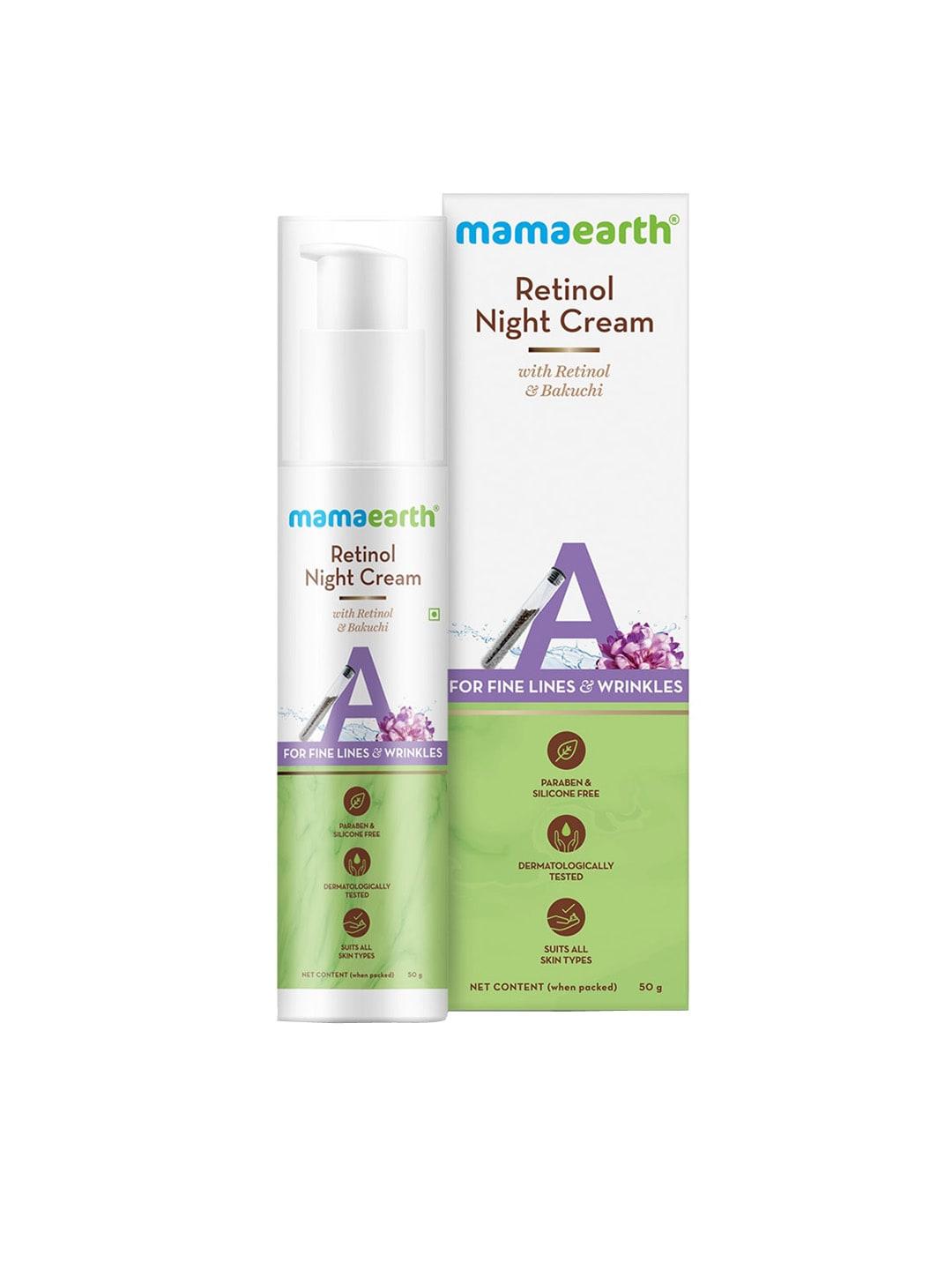 mamaearth women retinol night cream with retinol & bakuchi 50 g