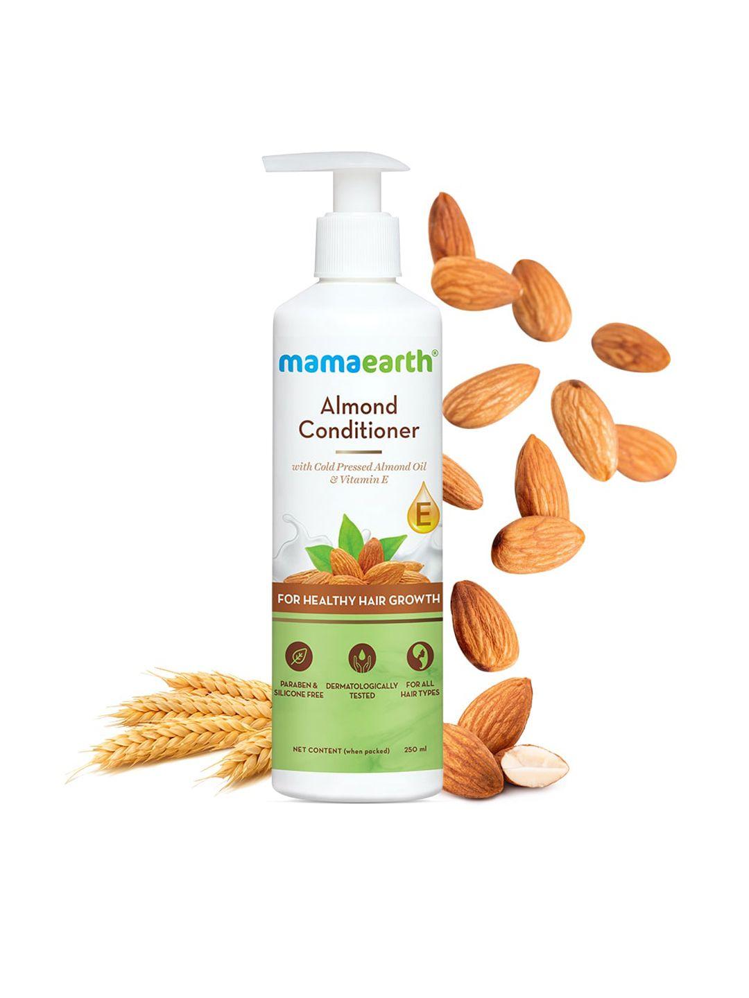 mamaearth almond conditioner for healthy hair growth with almond oil & vitamin e- 250 ml