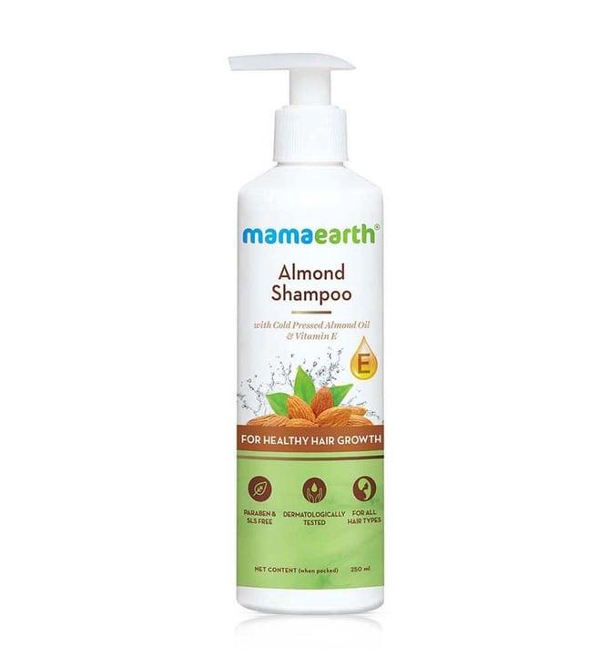 mamaearth almond shampoo for healthy hair growth - 250 ml