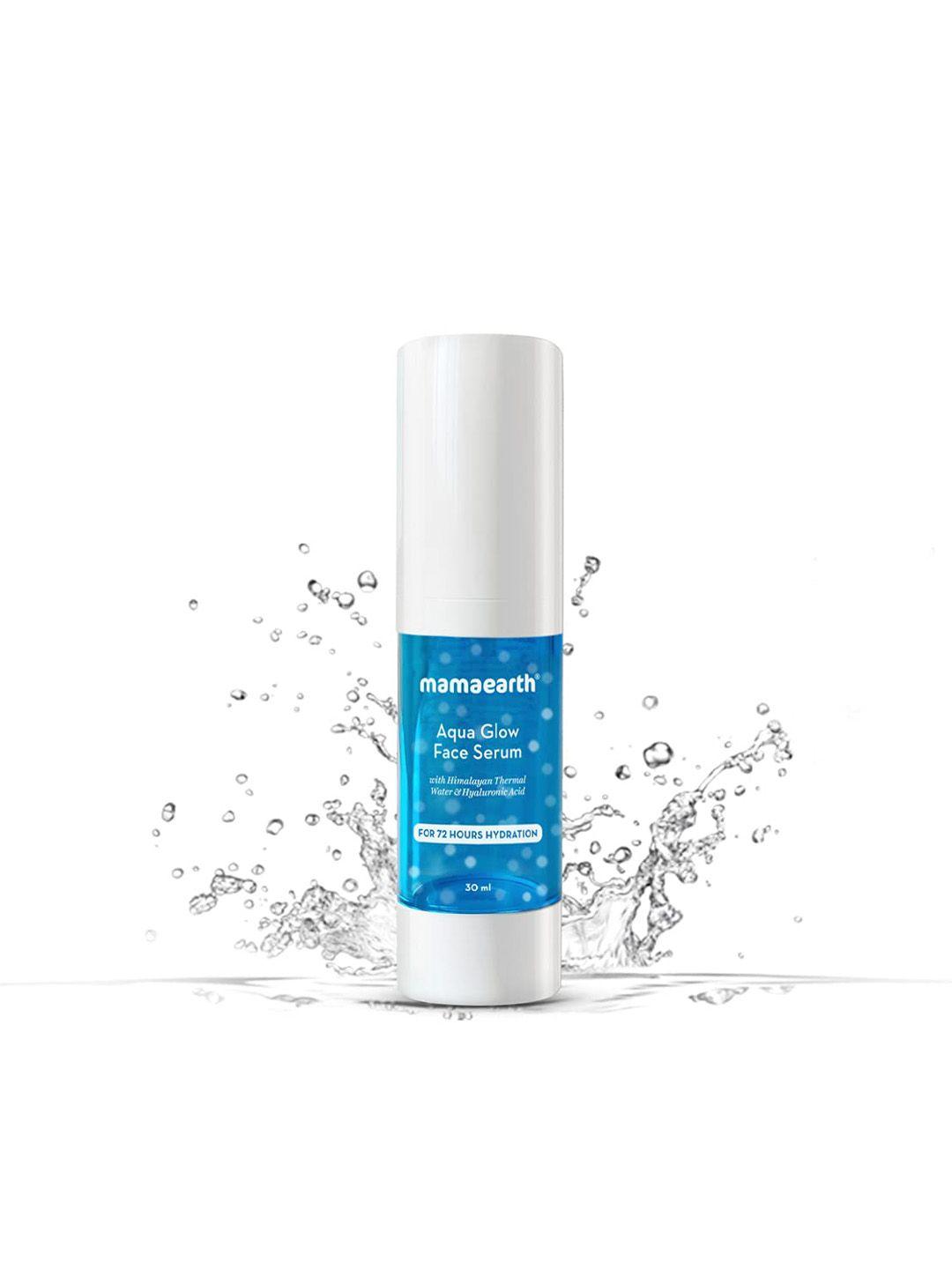 mamaearth aqua glow face serum with himalayan thermal water & hyaluronic acid -30 ml