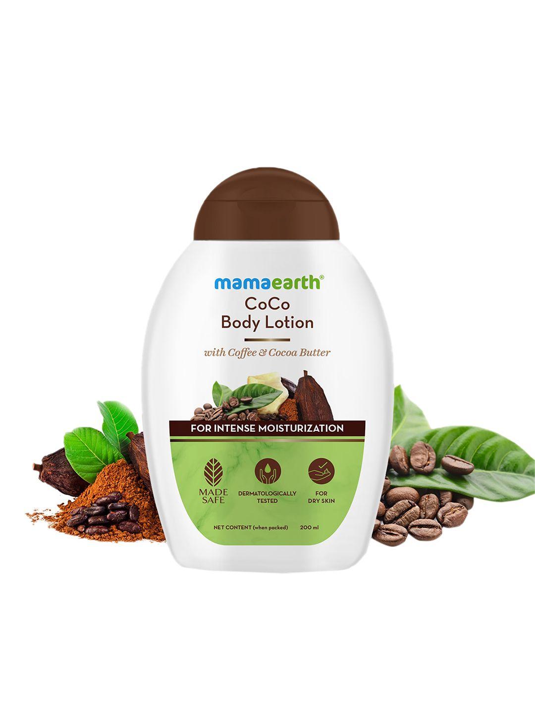 mamaearth coco body lotion with coffee & cocoa butter - 200 ml