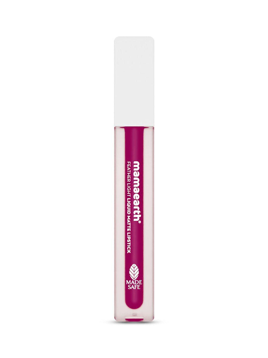 mamaearth feather light liquid matte lipstick 3.5 ml - pink orchid 07