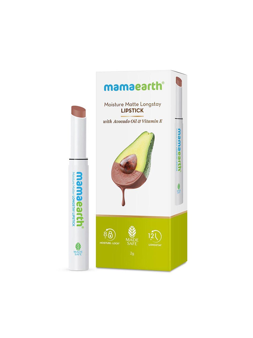 mamaearth moisture matte longstay lipstick - espresso brown 09