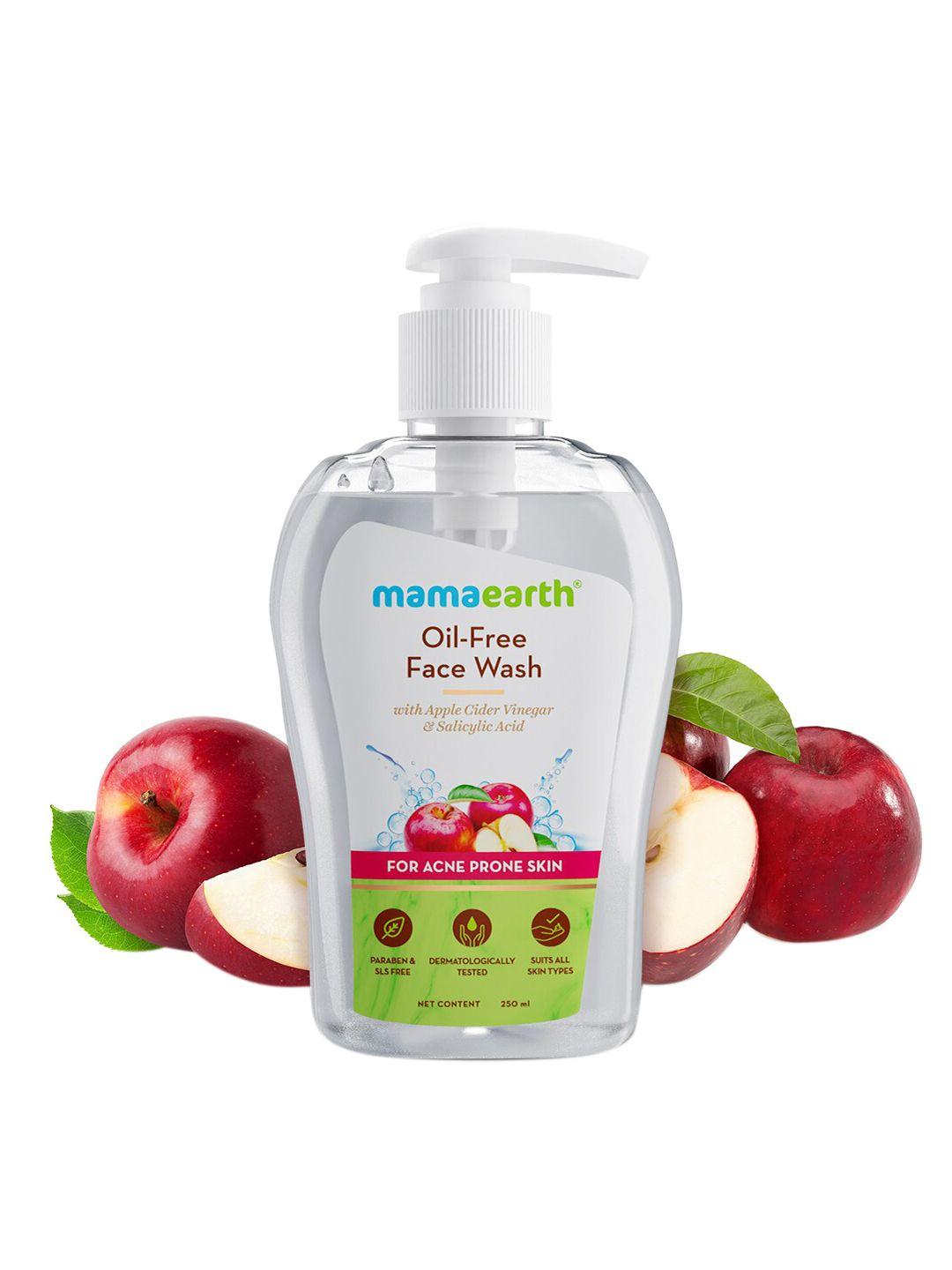 mamaearth oil-free face wash with apple cider vinergar & salicylic acid - 250 ml