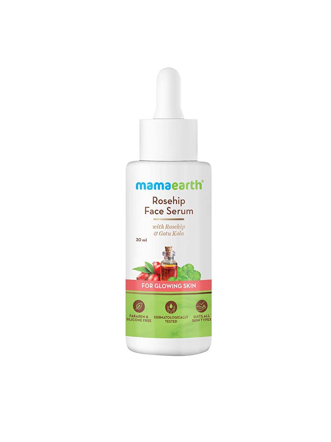 mamaearth rosehip face serum for glowing skin, with rosehip & gotu kola -30ml