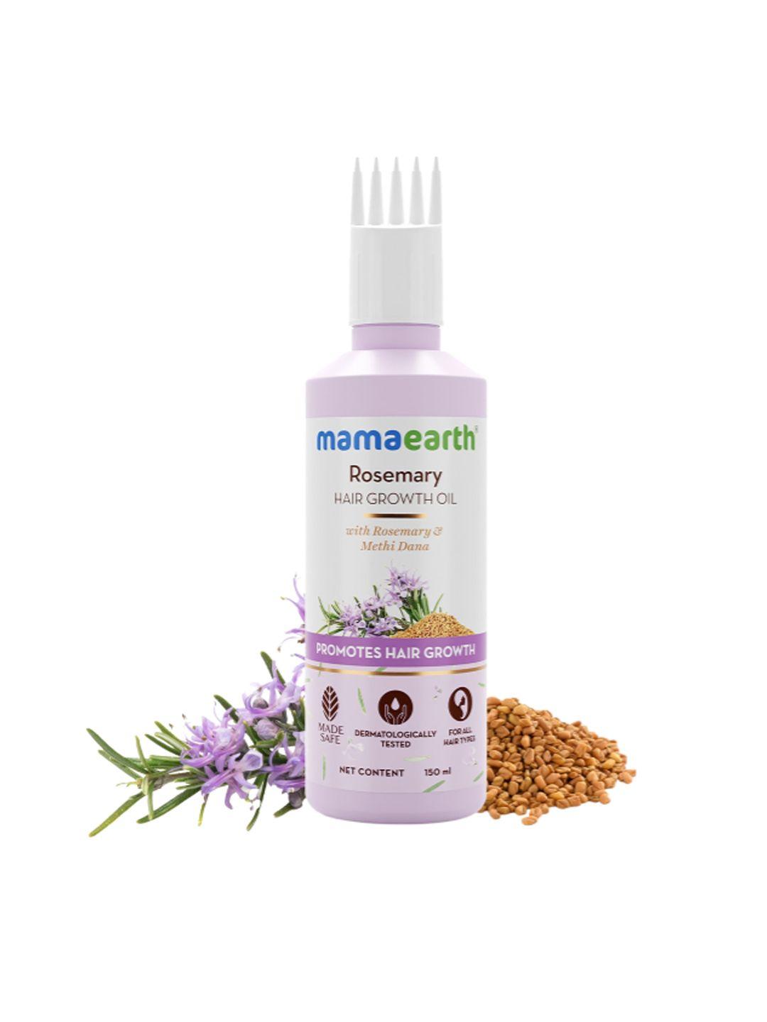 mamaearth rosemary hair growth oil with rosemary & methi dana - 150 ml