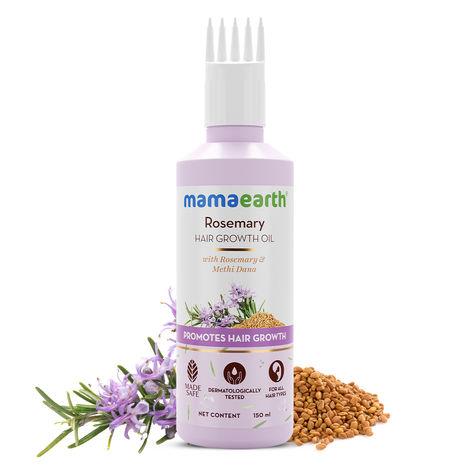 mamaearth rosemary hair growth oil with rosemary & methi dana for promoting hair growth - 150 ml