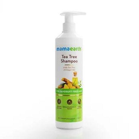 mamaearth tea tree anti dandruff shampoo, with tea tree & ginger oil (250 ml)