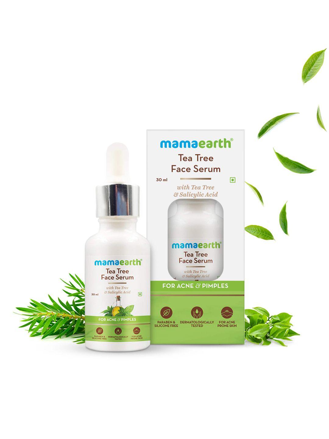 mamaearth tea tree face serum with salicylic acid for acne & pimples 30 ml