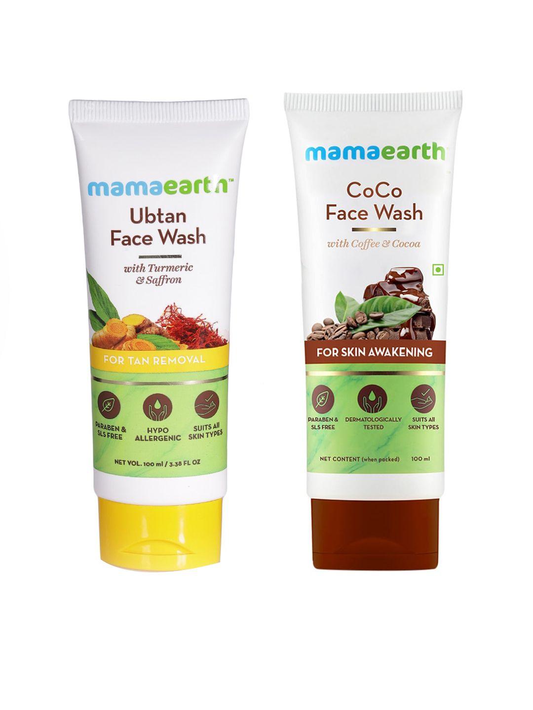 mamaearth unisex set of 2 face washes