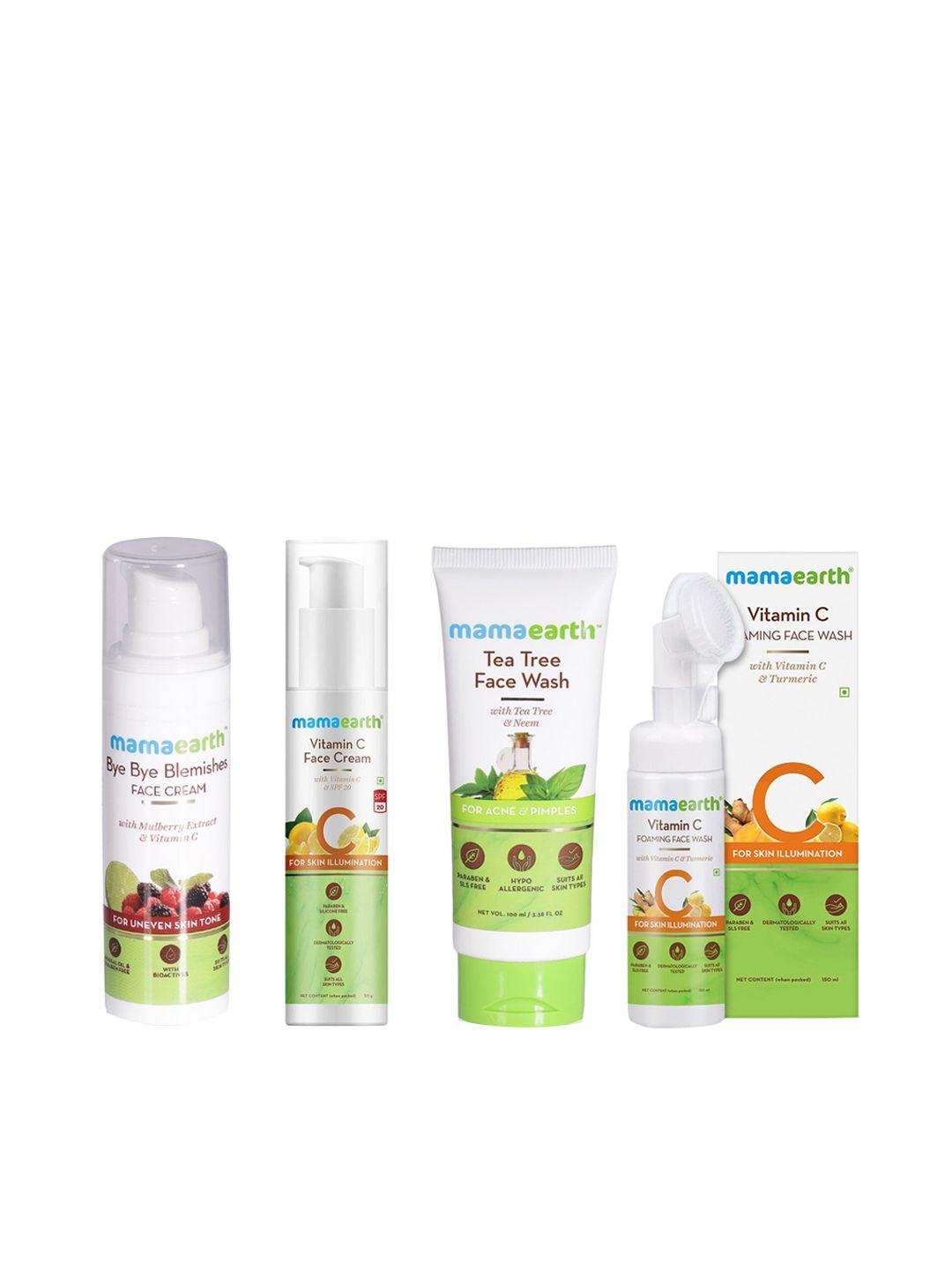 mamaearth unisex set of face washes & face creams