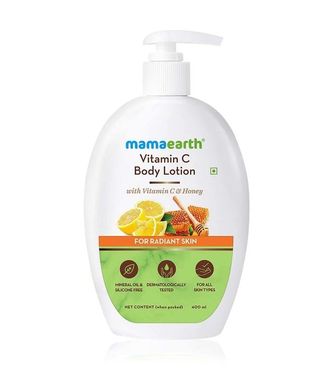 mamaearth vitamin c body lotion for radiant skin - 400 ml