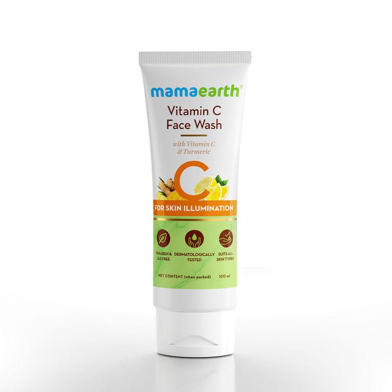 mamaearth vitamin c face wash with vitamin c and turmeric for skin illumination