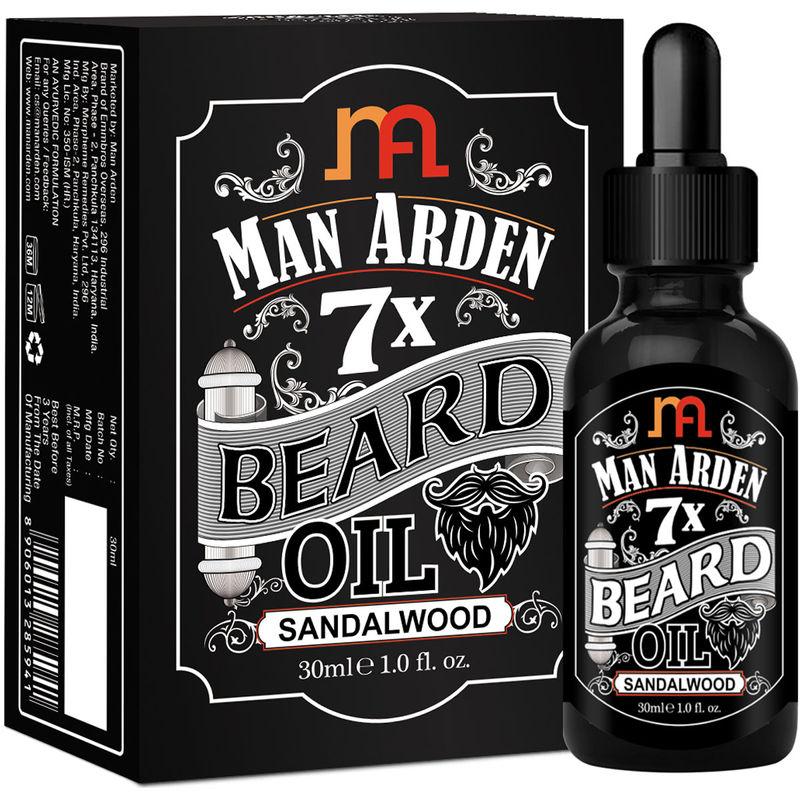 man arden 7x sandalwood beard oil