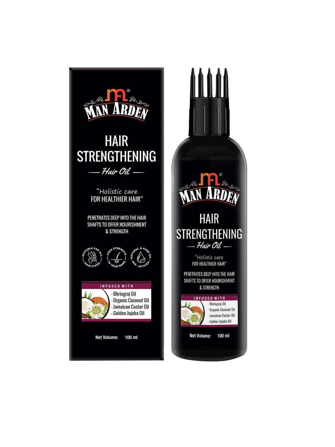 man arden hair strengthening hair oil with comb applicator 100ml