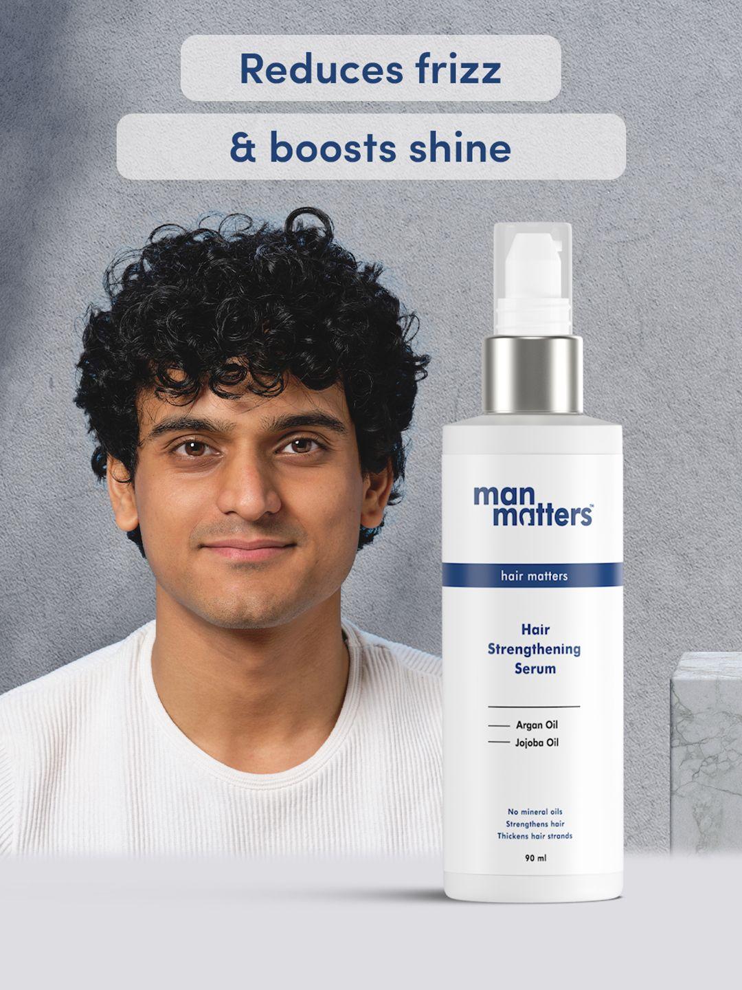 man matters hair strengthening serum with argan and jojoba oil 90 ml