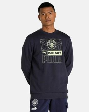 manchester city fc ftbl core crew-neck sweatshirt