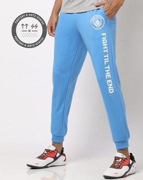 mancity printed joggers with insert pockets