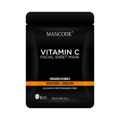 mancode vitamin c face sheet mask, 25ml