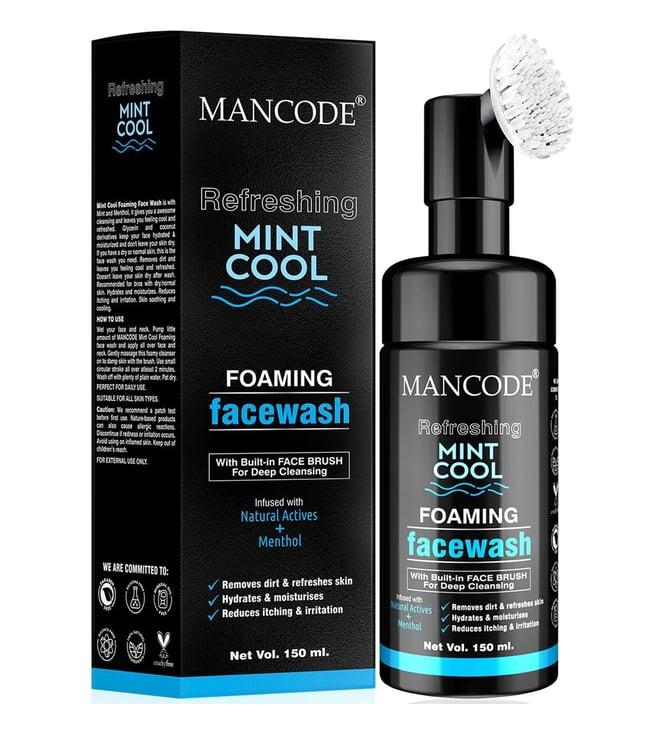 mancode refreshing mint cool foaming facewash - 150 ml
