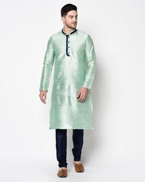 mandarin collar full sleeves long kurta