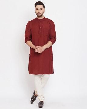 mandarin collar long kurta