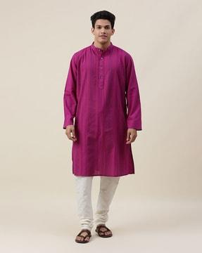 mandarin-collar long kurta