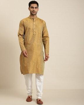 mandarin-collar long kurta