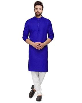 mandarin collar long kurta