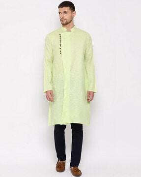 mandarin-collar long kurta