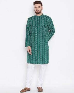 mandarin collar long kurta