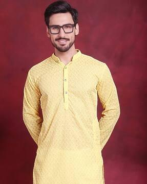 mandarin collar long kurta