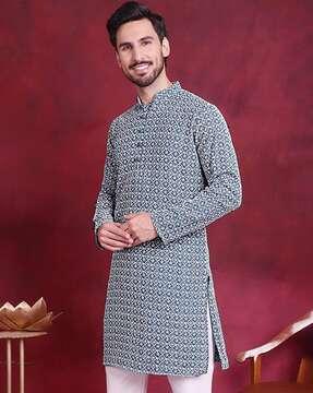 mandarin collar long kurta