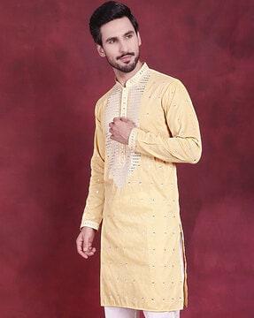 mandarin collar long kurta