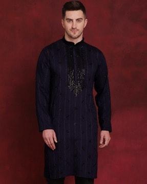 mandarin collar long kurta