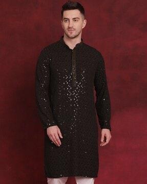 mandarin collar long kurta