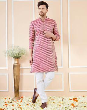 mandarin collar long kurta