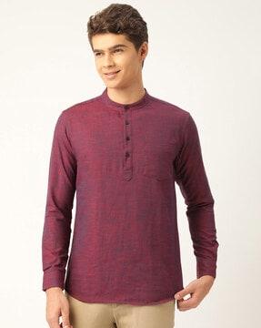 mandarin collar short kurta