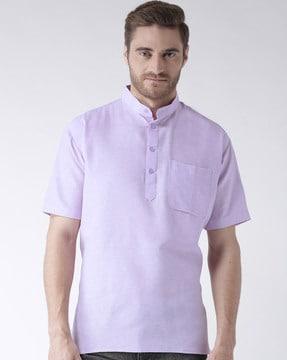 mandarin-collar short kurta