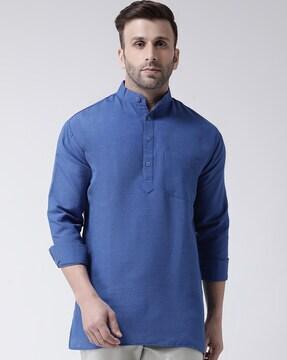 mandarin-collar short kurta