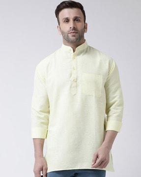 mandarin-collar short kurta