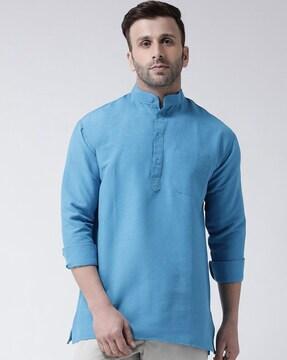 mandarin-collar short kurta