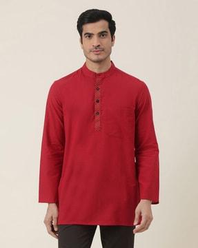 mandarin-collar short kurta