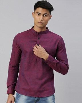 mandarin collar short kurta